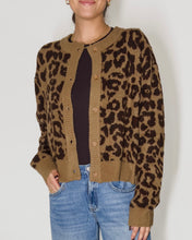 Load image into Gallery viewer, Savannah Cheetah Print Sweater Cardigan