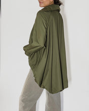 Load image into Gallery viewer, Olive Bubble Oversized Blouse