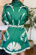 Load image into Gallery viewer, Emerald Oasis Belted Mini Dress