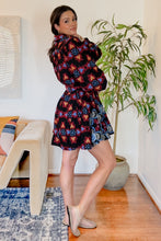 Load image into Gallery viewer, Midnight Fiesta Embroidered Mini Dress