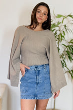 Load image into Gallery viewer, Serena Tie-Back Cape Sweater