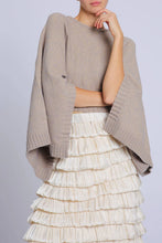 Load image into Gallery viewer, Serena Tie-Back Cape Sweater