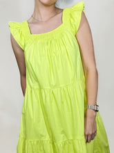 Load image into Gallery viewer, Lime Ruffle Dress
