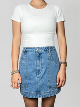 Load image into Gallery viewer, Denim Mini Skirt
