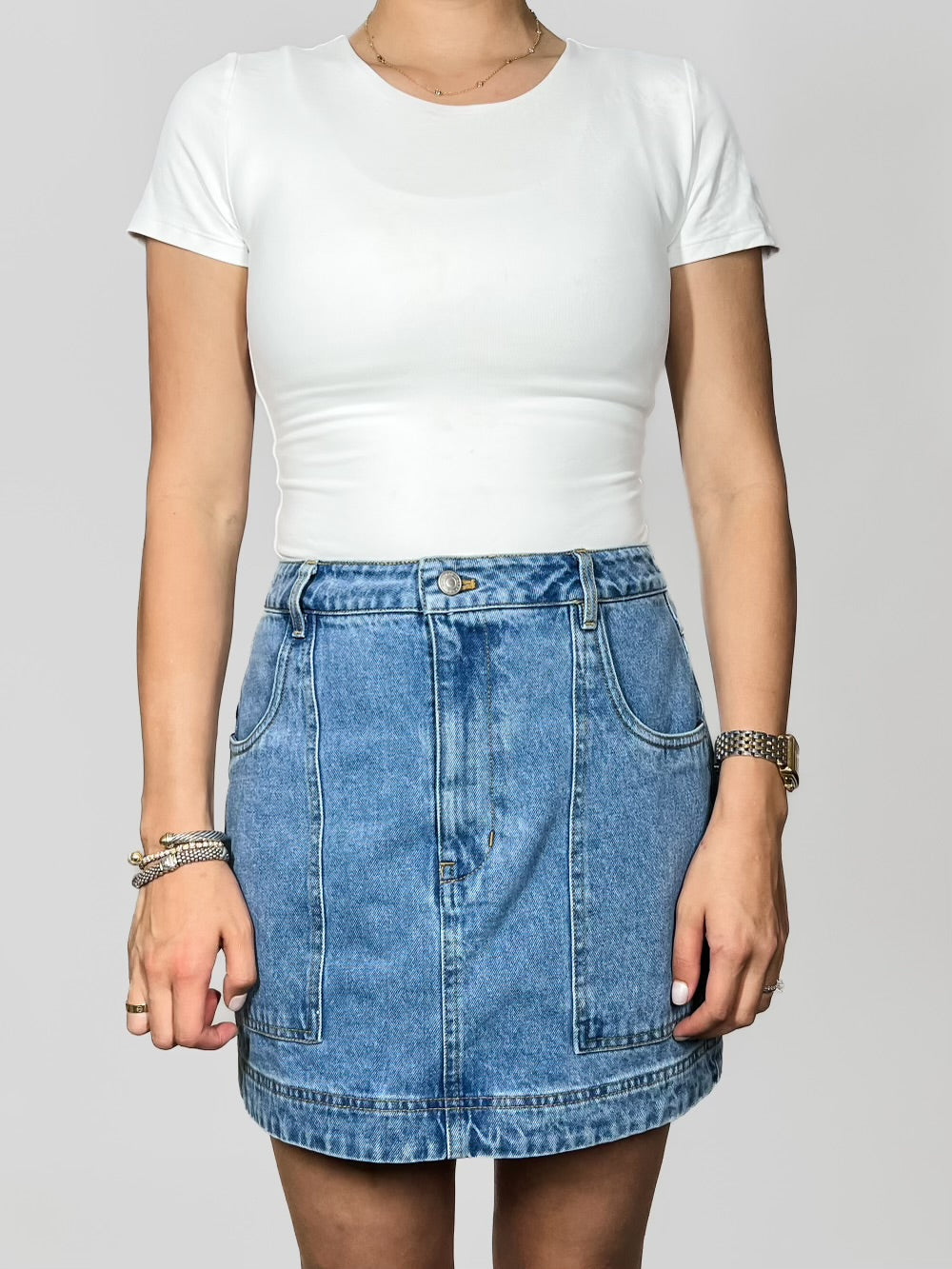 Denim Mini Skirt