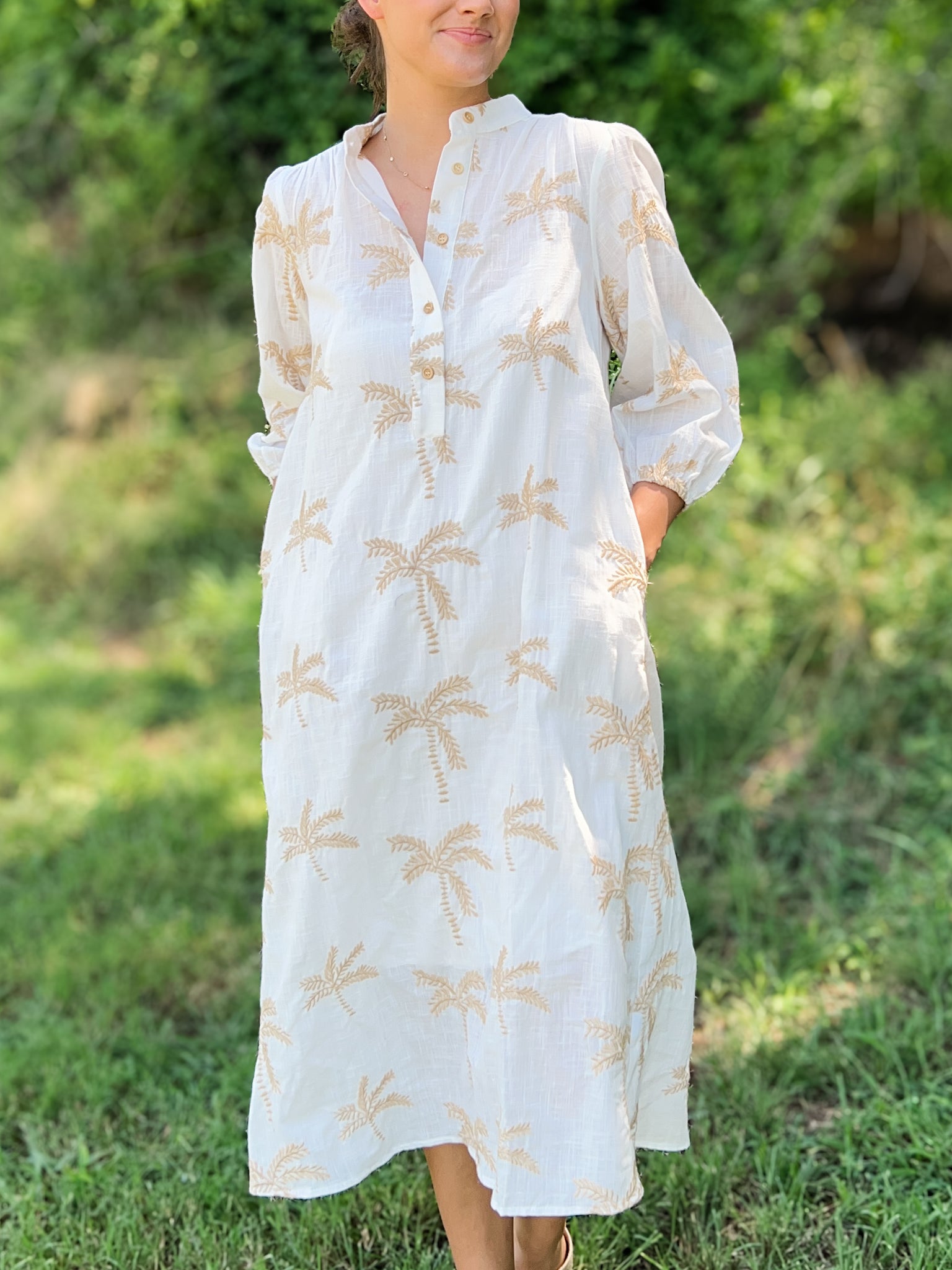 Palm Tree Dress olive & lowe Palm Tree Dress olive & lowe