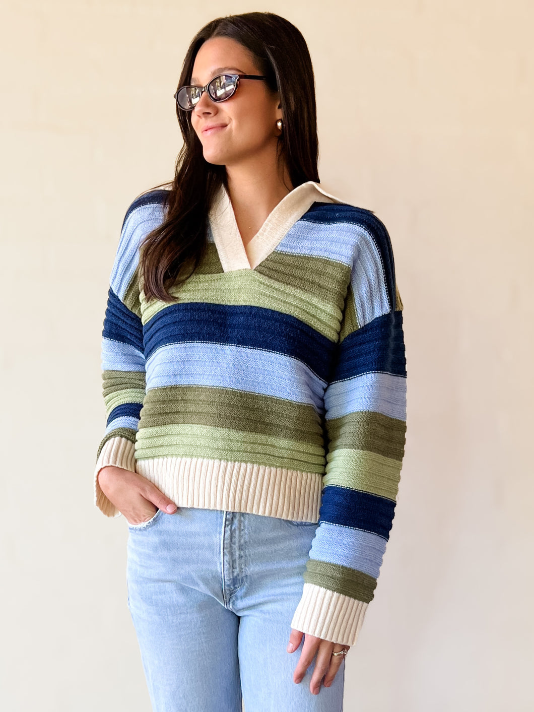 Striped Knit Top