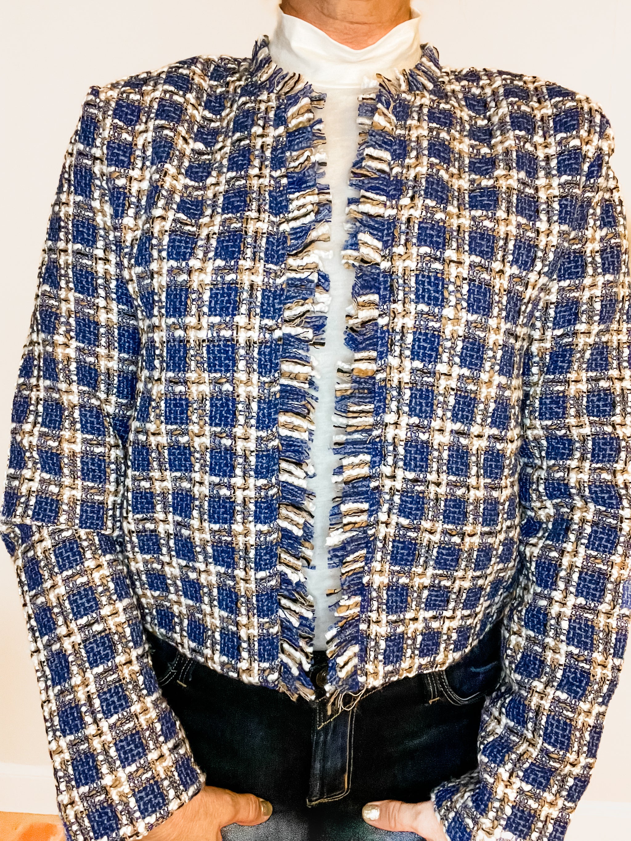 Blue Tweed Jacket – olive & lowe