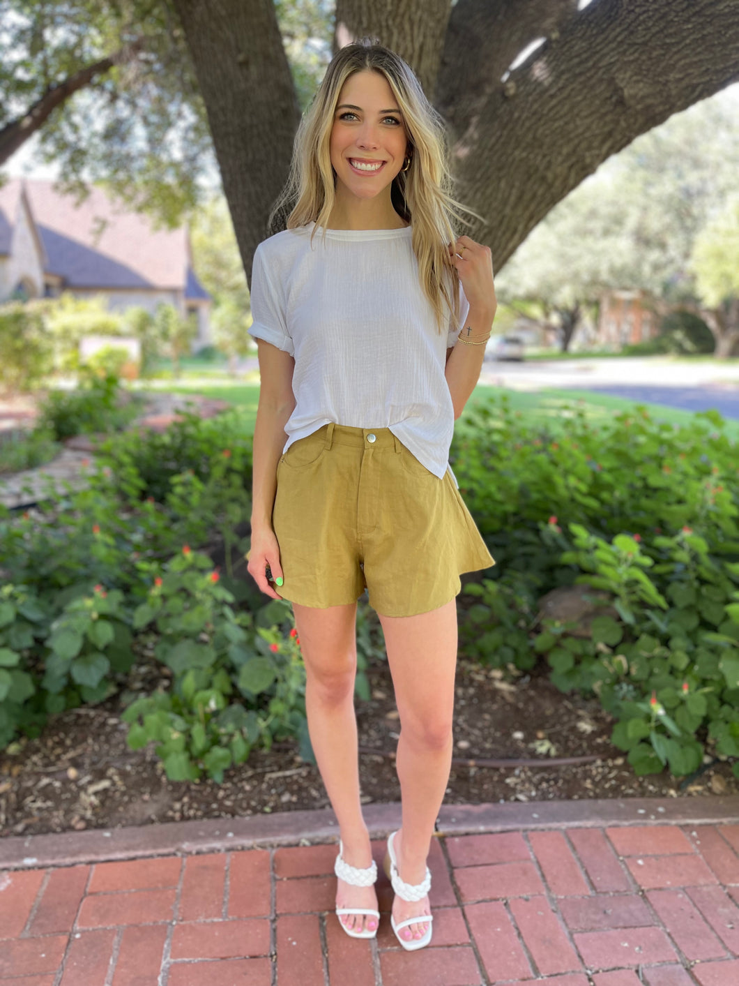 Belle Mini Shorts - Kiwi