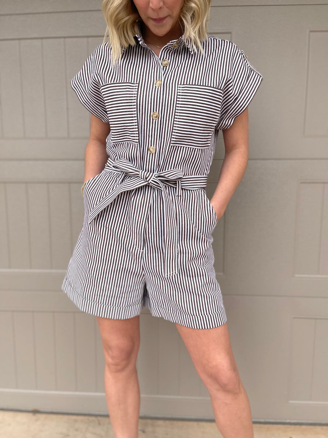 Melina Woven Romper