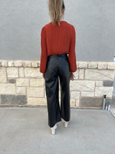 Load image into Gallery viewer, High Waisted Faux Leather Pant
